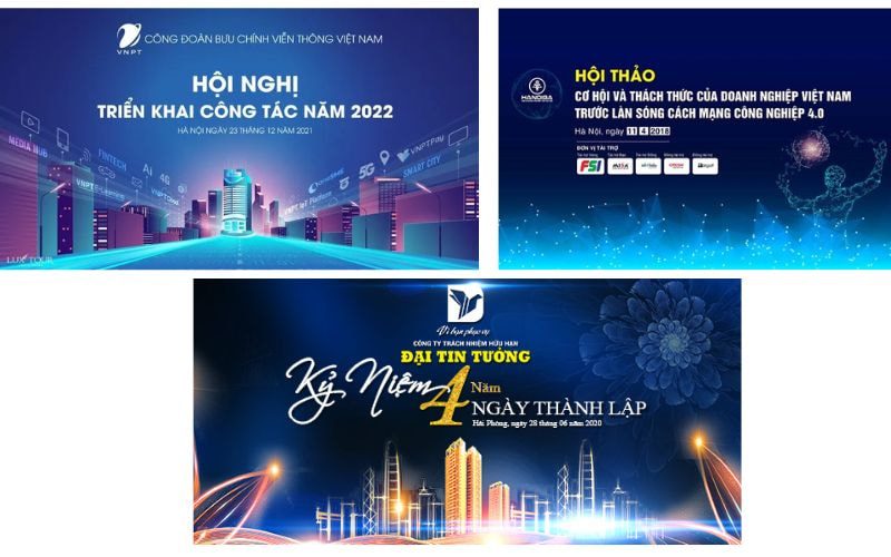 Phông nền hội nghị doanh nghiệp - Hiện đại và tinh tế